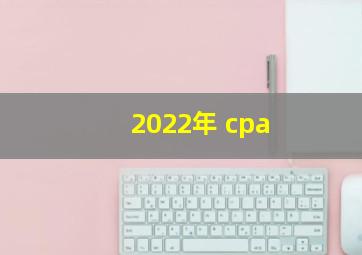 2022年 cpa